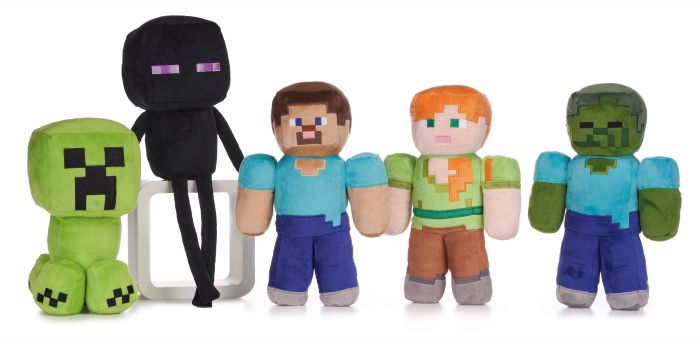 (Mis 3+) MINECRAFT (Serie 1) Peluche 28cm 5ass…x48